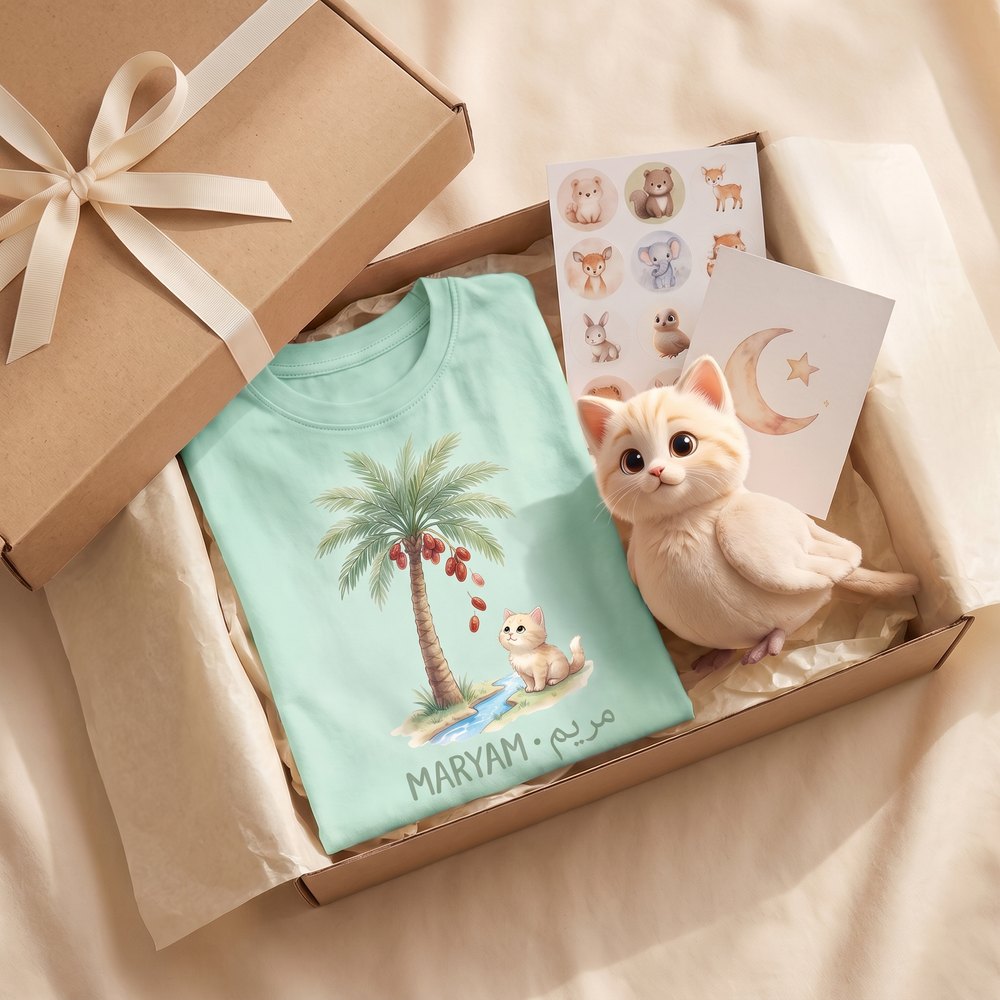 Coffret cadeau Maryam avec Qitta la petite chatte